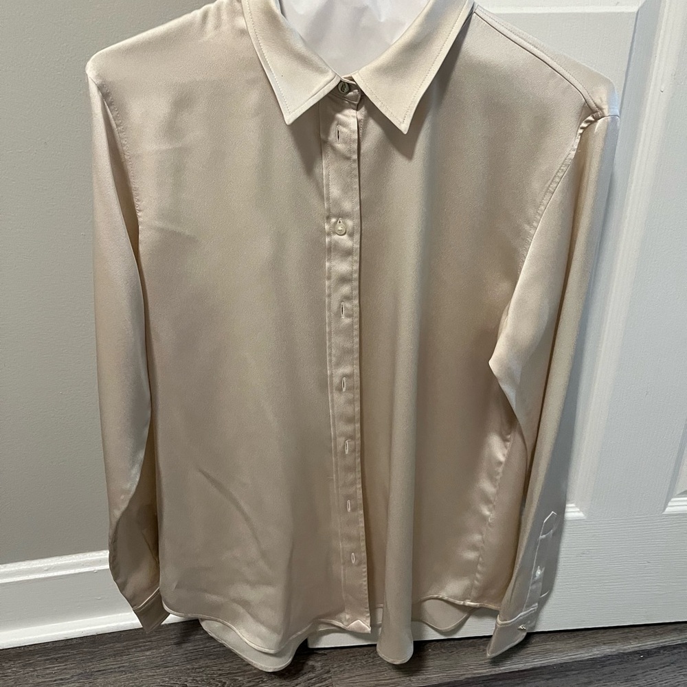 Ralph Lauren Cream Dress Shirt Classic Collar